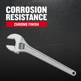 Craftsman adjustable wrench close-up of wide opening jaws