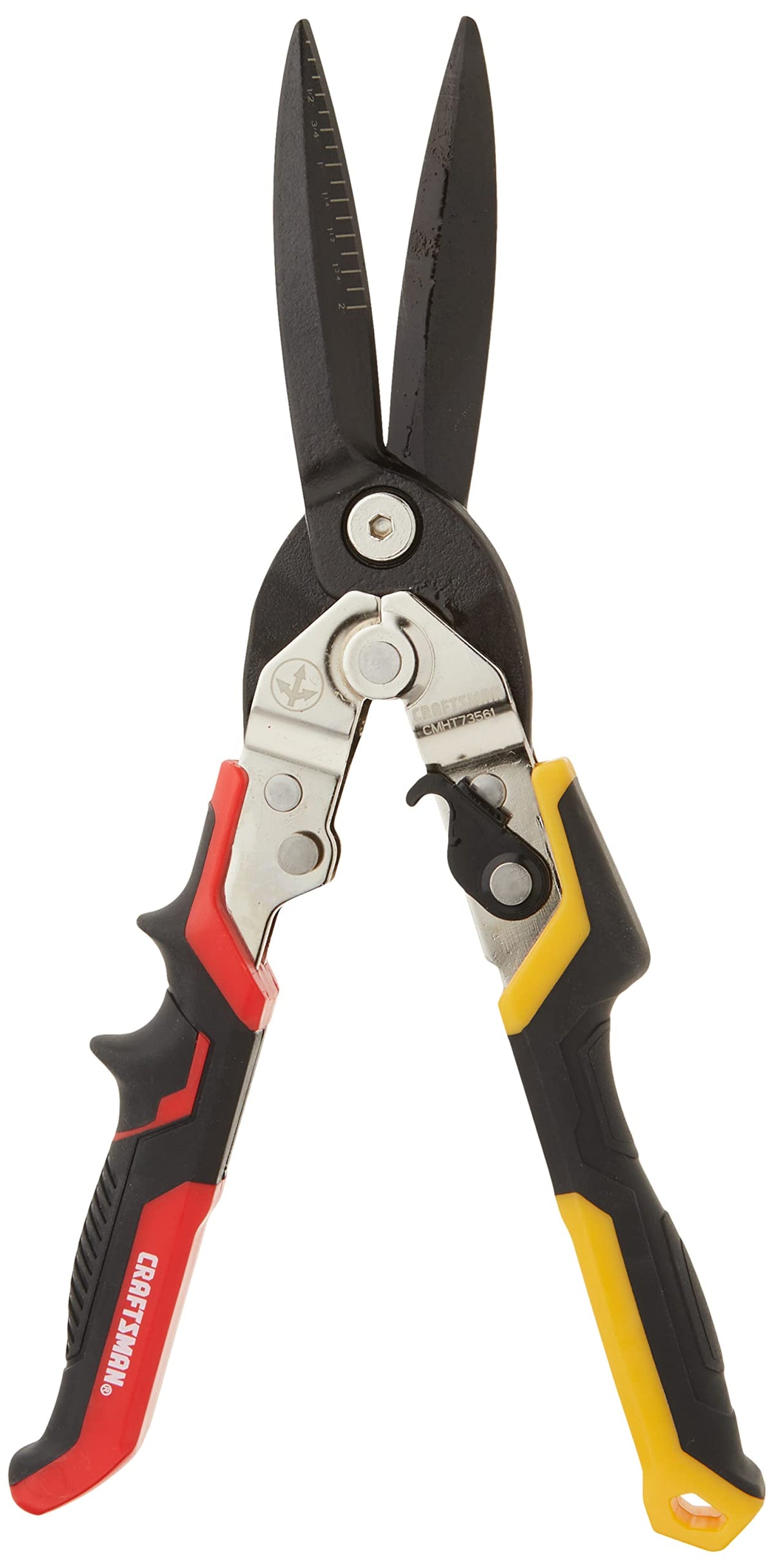 Craftsman Aviation Snips ergonomic handles improve comfort during use