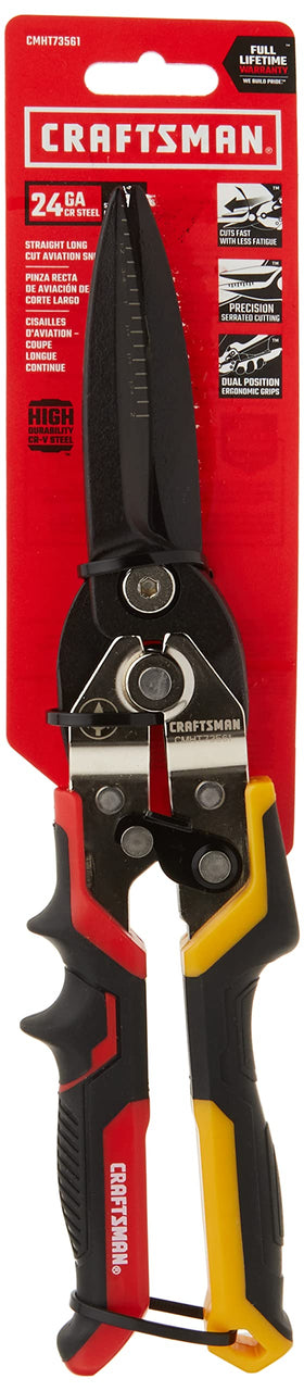 Craftsman Aviation Snips with induction-hardened edge for longer-lasting cuts