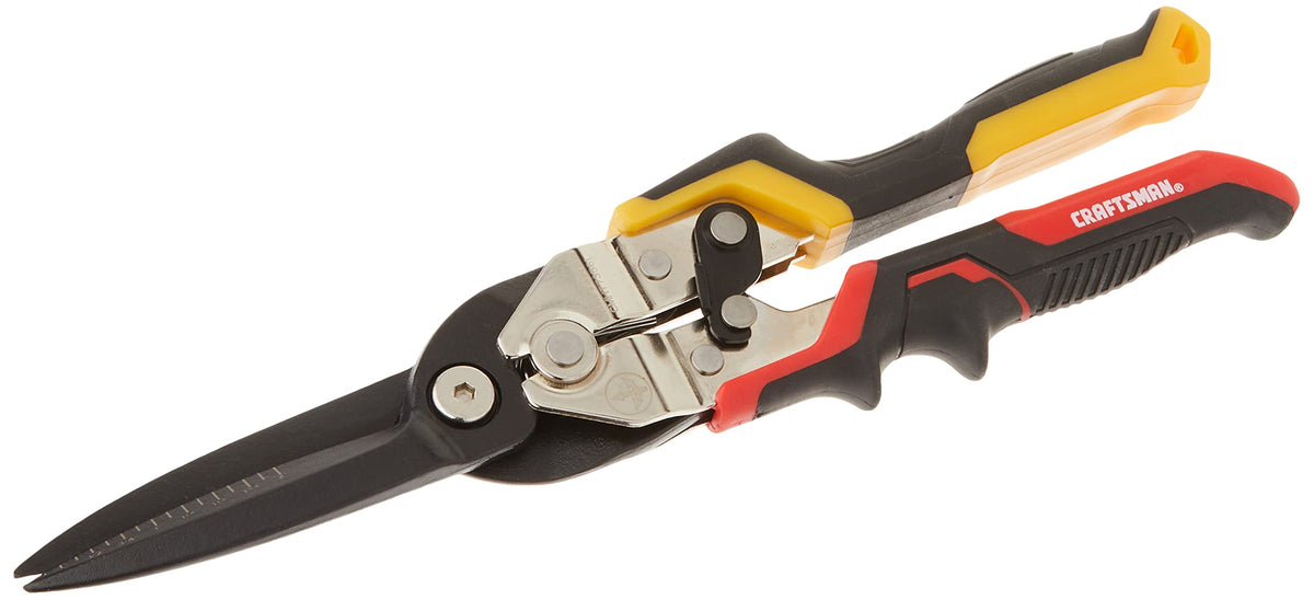 Craftsman Aviation Snips straight long cut for clean, precise 18 ga cuts