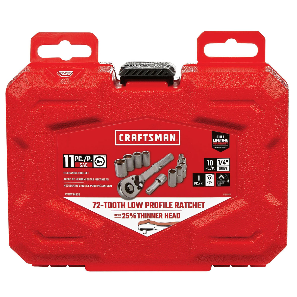CRAFTSMAN blow-mold case keeps tools organized and portable for on-the-go projects.