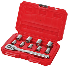 Craftsman durable blow-mold case keeps tools organized and portable.