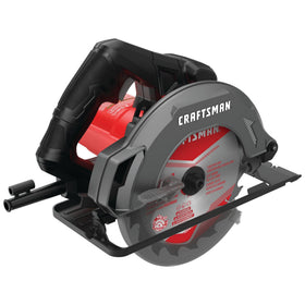 CRAFTSMAN circular saw featuring spindle lock for quick blade changes.