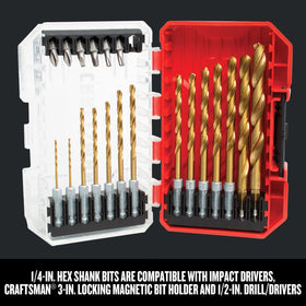 Craftsman CMAM3211 split-point design ensures precise hole starts