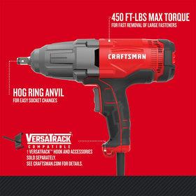CRAFTSMAN CMEF901 corded design provides consistent power during use.