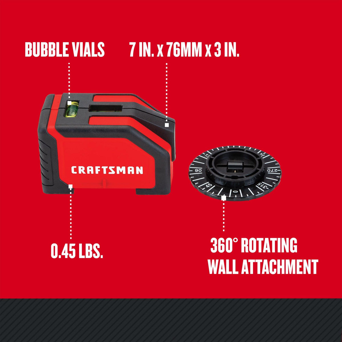 Craftsman CMHT77634 cross-lines assist shelving and tiling