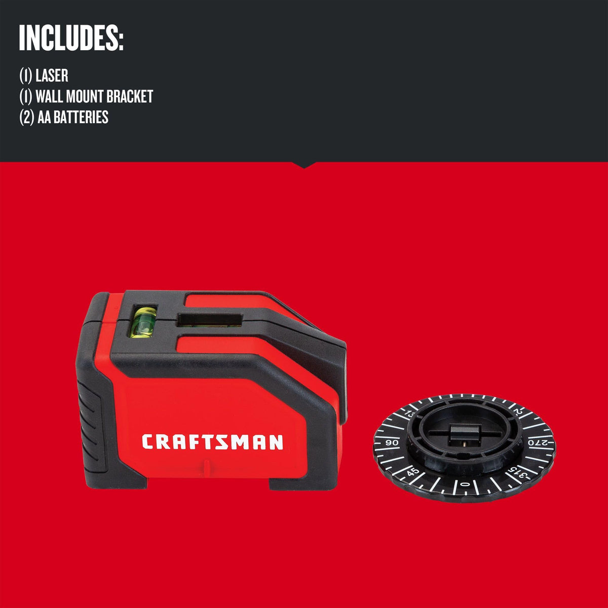 Craftsman CMHT77634 horizontal laser line for level installations