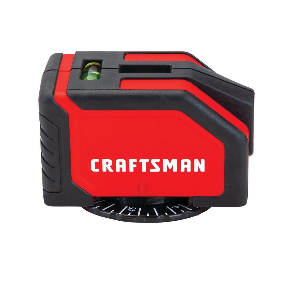 Craftsman CMHT77634 wall-mount laser setup for quick alignment