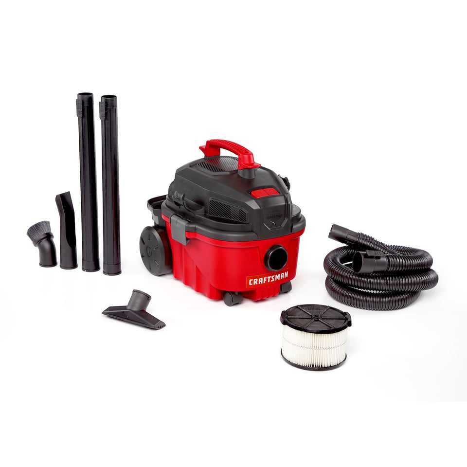 CRAFTSMAN CMXEVBE17040 top-handle design enables easy portability during cleaning.