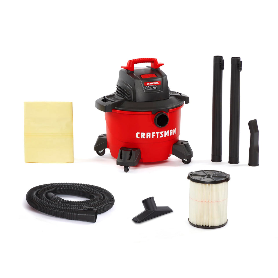 CRAFTSMAN CMXEVBE17584 6-gallon drum for compact storage after home and shop cleanup
