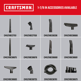 CRAFTSMAN CMXEVBE17590 includes hose and nozzles for cleaning versatility