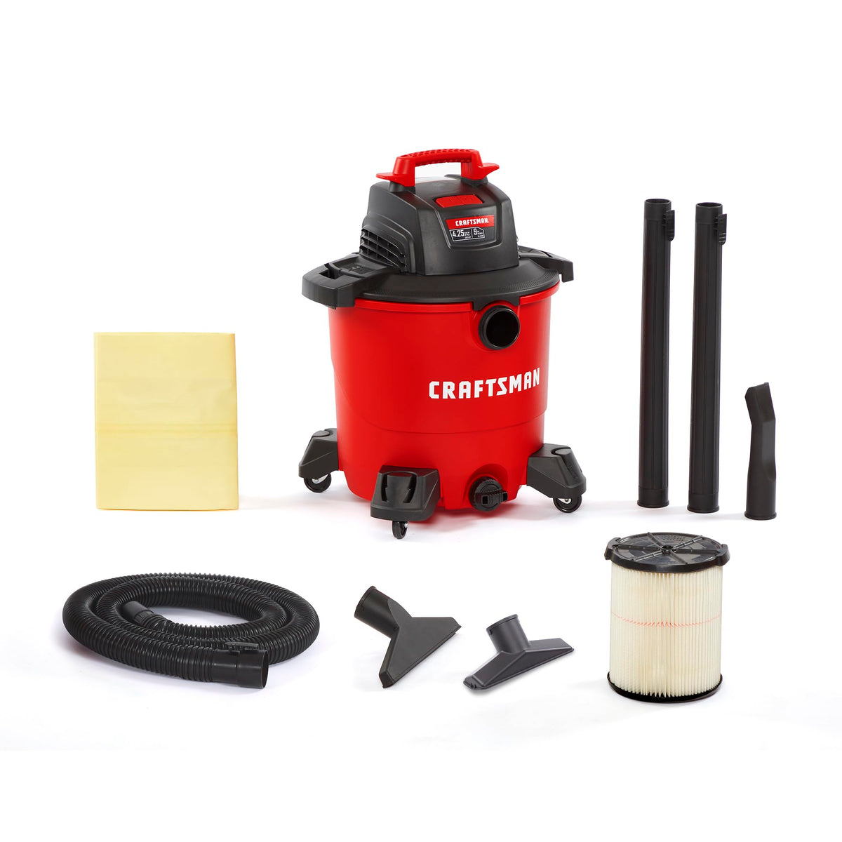 CRAFTSMAN CMXEVBE17590 drum and tank ready for versatile cleanup