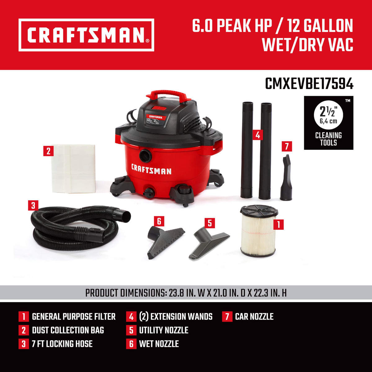 CRAFTSMAN CMXEVBE17594 blower-port enables quick outdoor debris cleanup