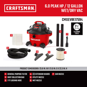 CRAFTSMAN CMXEVBE17594 blower-port enables quick outdoor debris cleanup