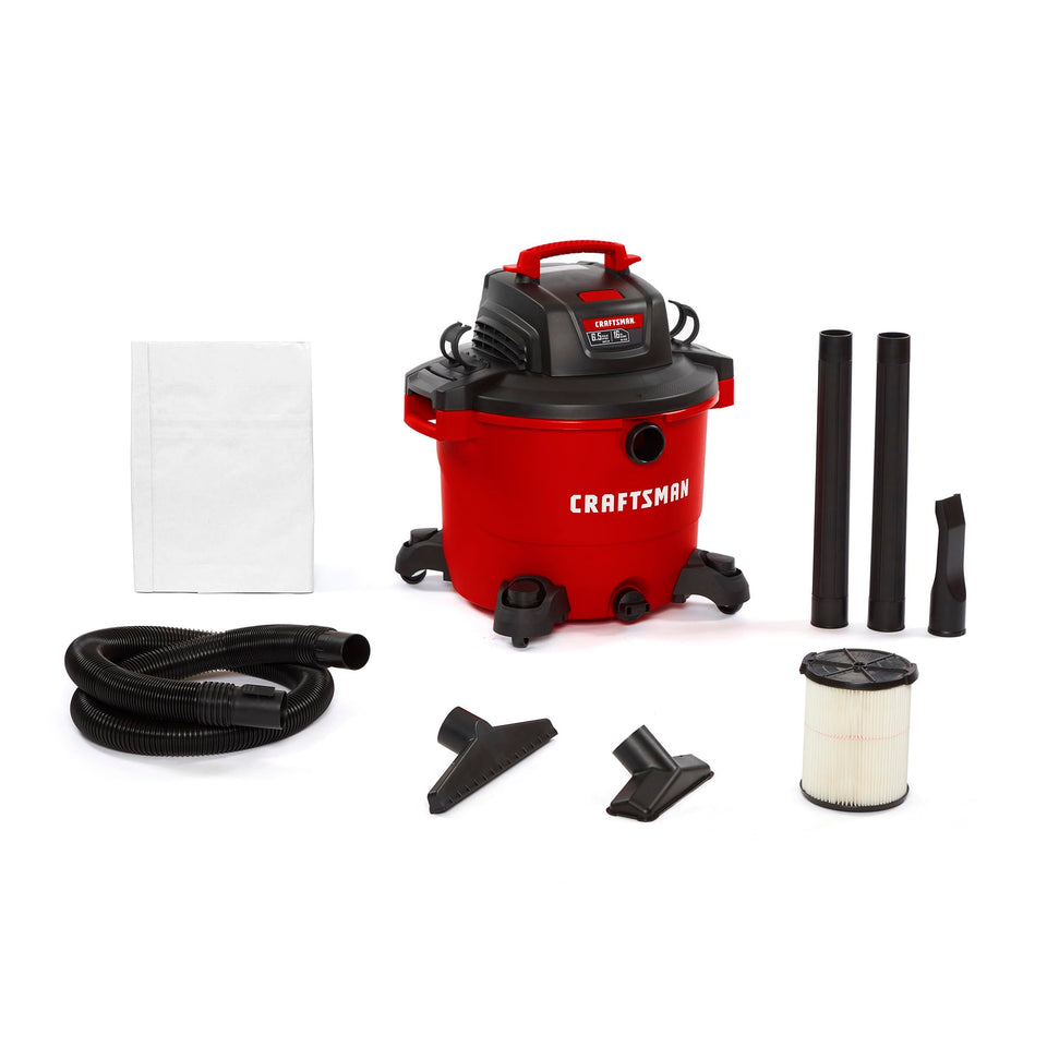 Craftsman CMXEVBE17595 16-gallon tank for heavy-duty garage cleanup