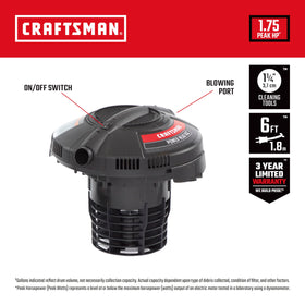 Craftsman CMXEVBE17678 bucket-attachment-setup enables instant conversion to a shop vac