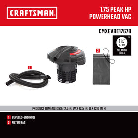 Craftsman CMXEVBE17678 lightweight-design for portable jobsite cleanup