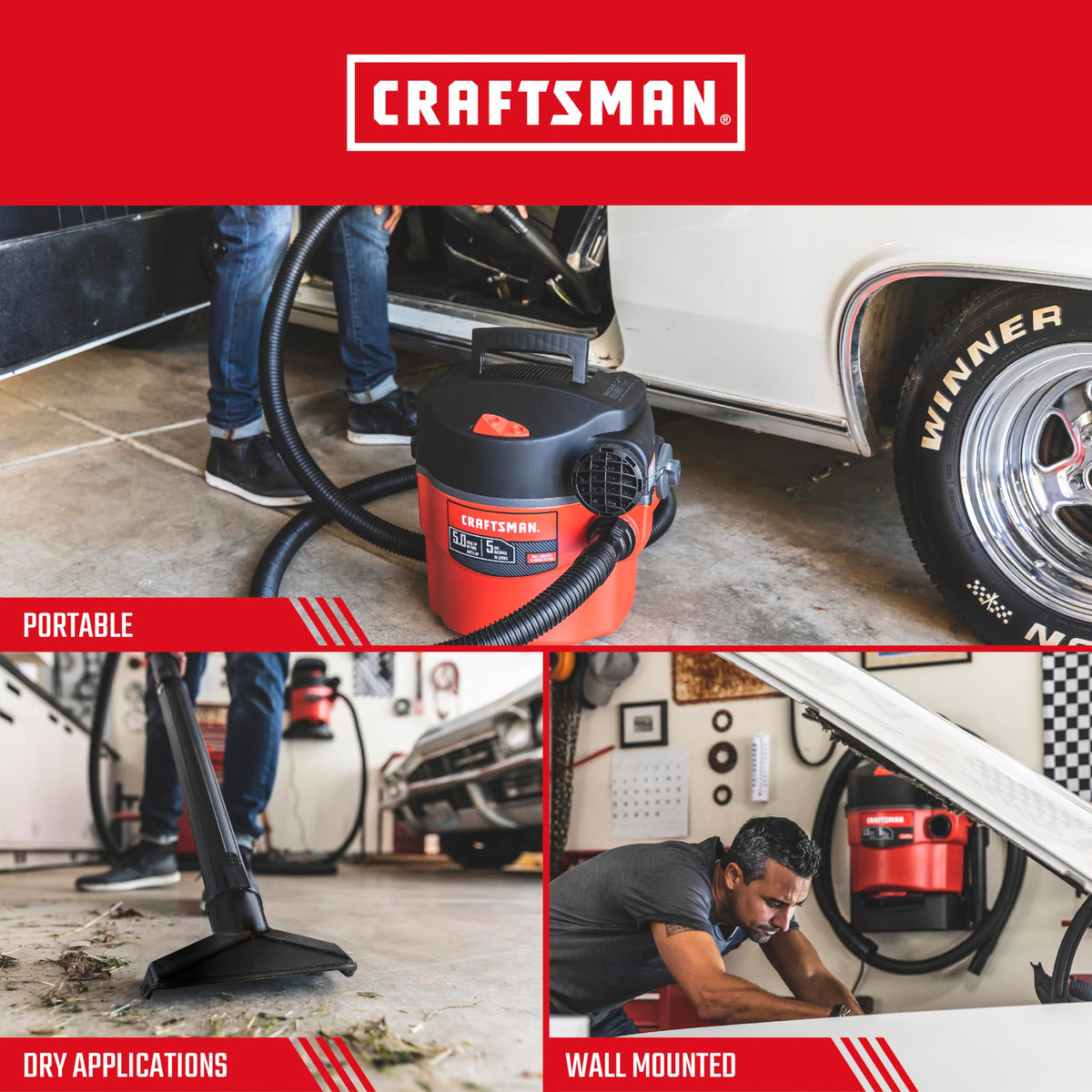 CRAFTSMAN CMXEVBE17925 pos-i-lock hose connection remains secure during use