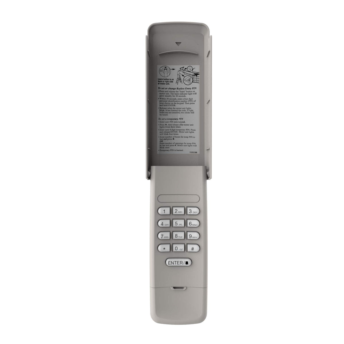 Craftsman CMXZDCG440 wireless garage door keypad enables easy keyless entry.