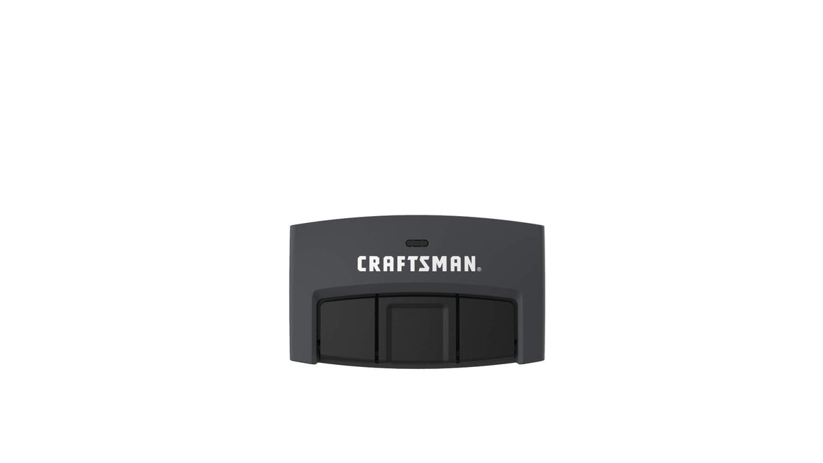 Craftsman CMXZDCG453 3-button remote in-car view for easy garage access.