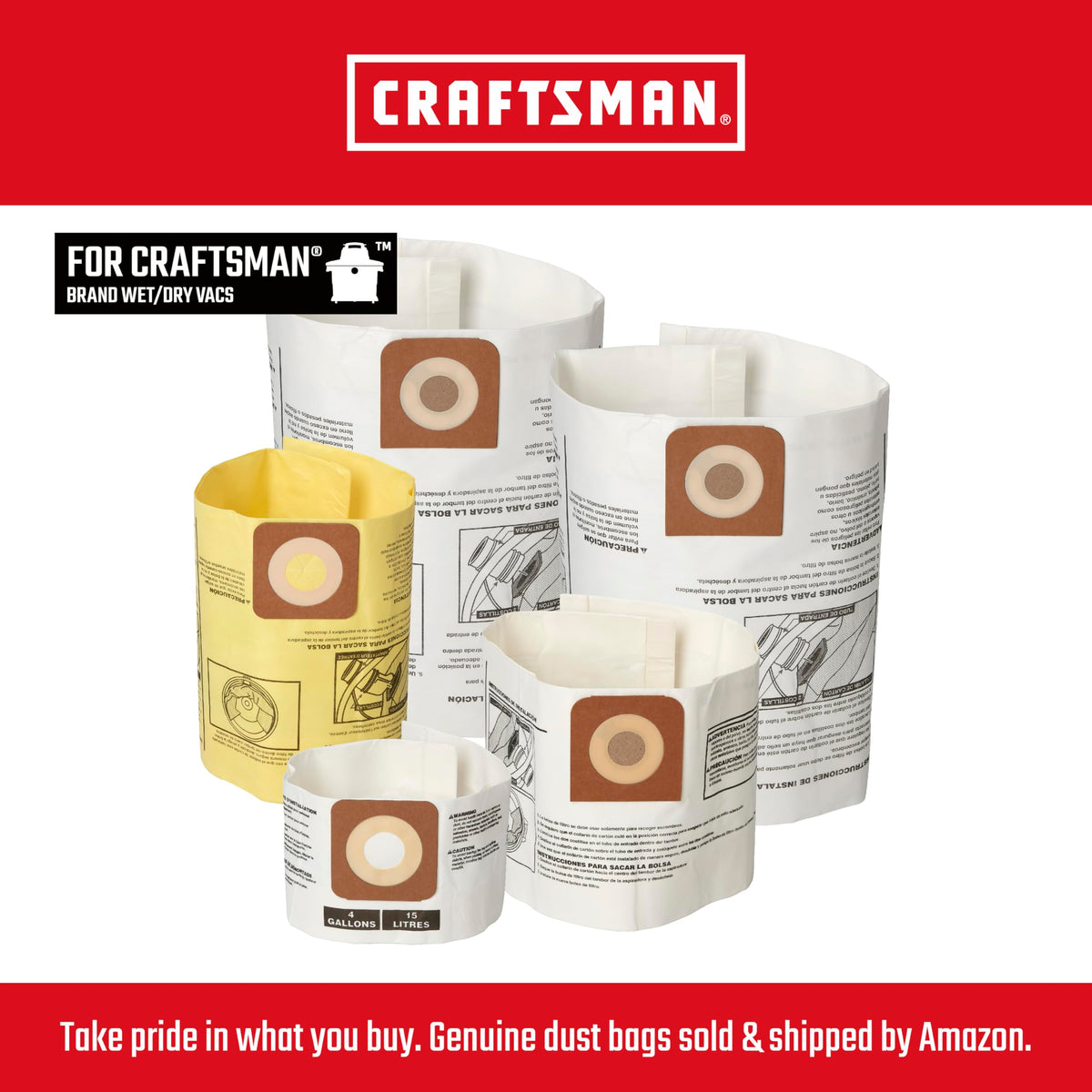CRAFTSMAN CMXZVBE38735 compatible with CMXEVBE17594 and CMXEVBE17606 for reliable vac use
