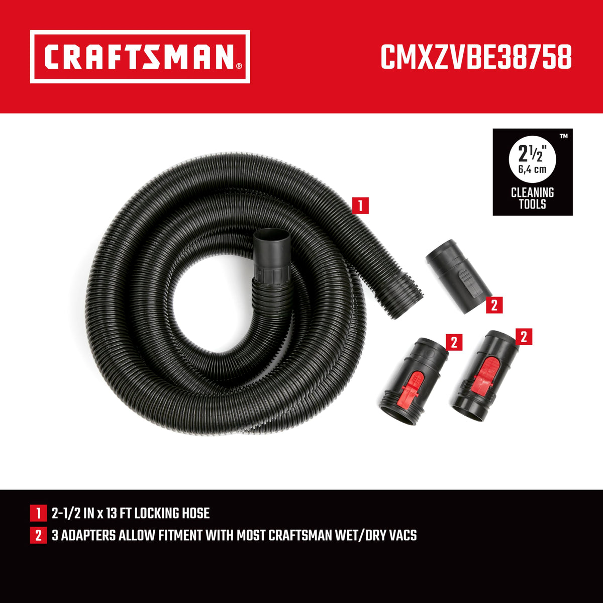 Craftsman CMXZVBE38758 pos-i-lock adapters provide secure attachment during use.