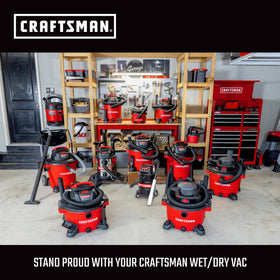 Craftsman CMXZVBE38758 secure-lock fit keeps hose stable on the vac.
