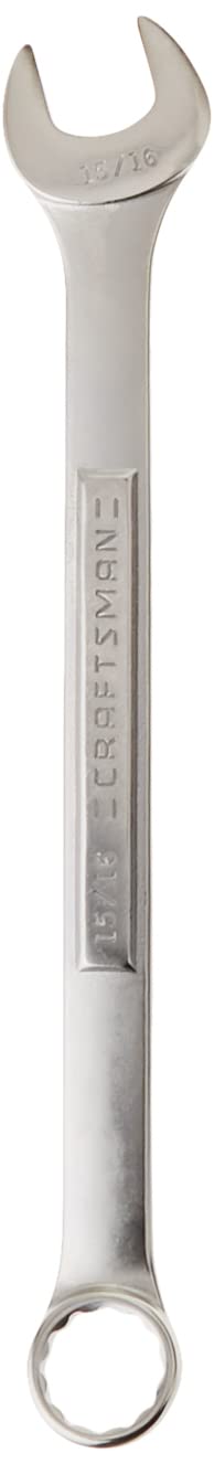 CRAFTSMAN combo wrench shows 12-point box end for fast fastening.