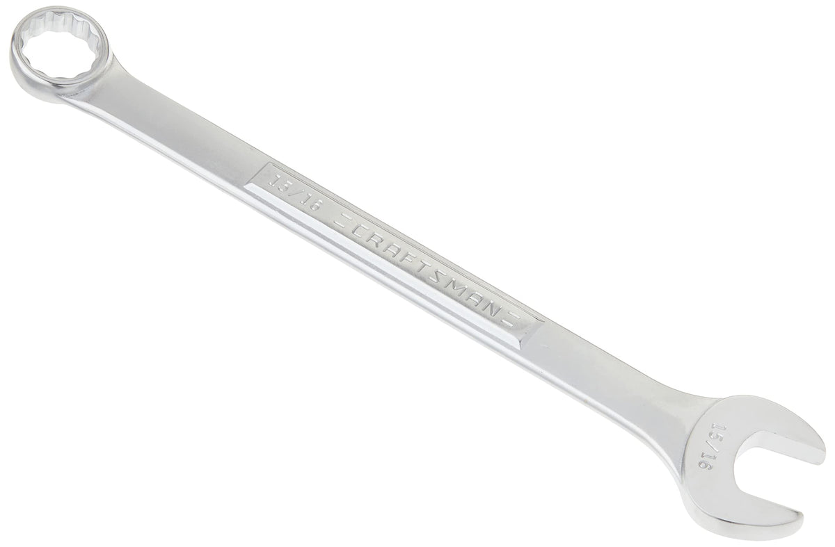 CRAFTSMAN 15-16 inch combination wrench with chrome finish for durability.