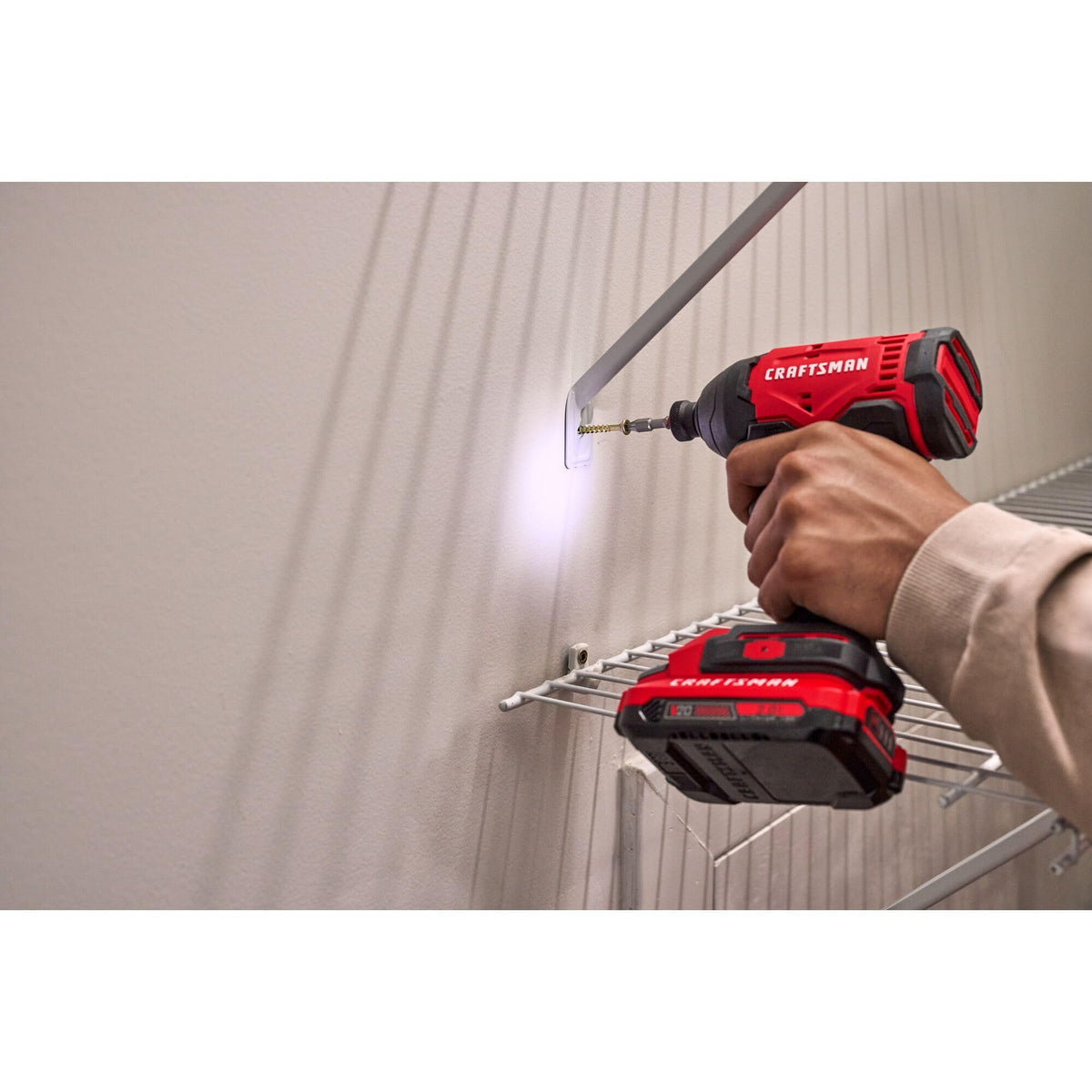 CRAFTSMAN compact design suits tight spaces and overhead tasks.