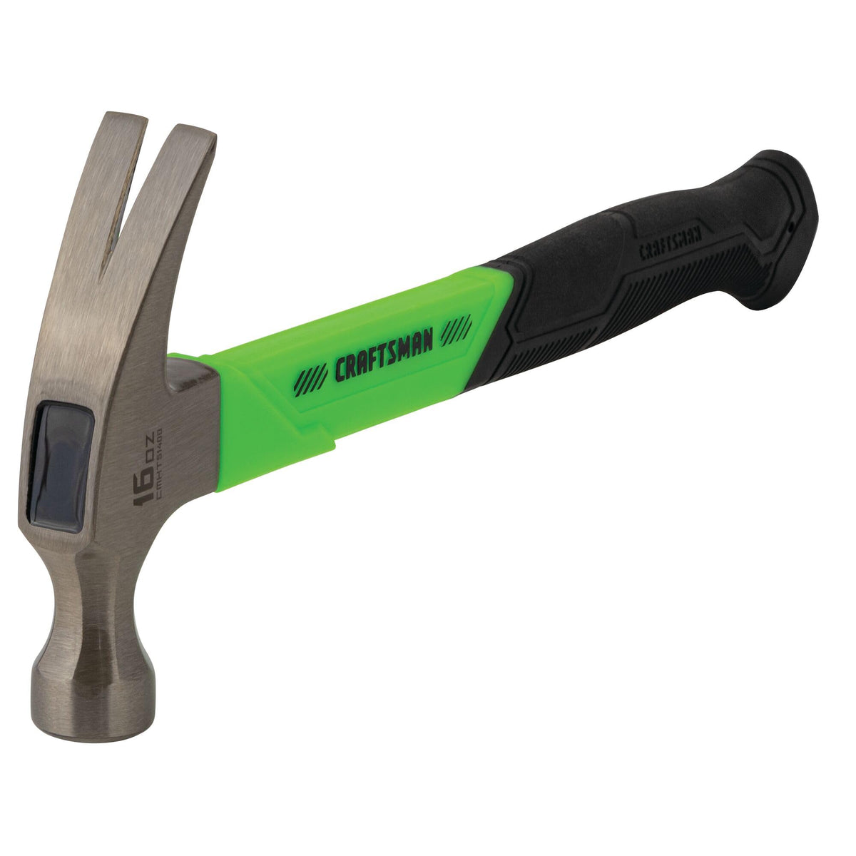 CRAFTSMAN fiberglass grip hammer offers improved control and comfort.