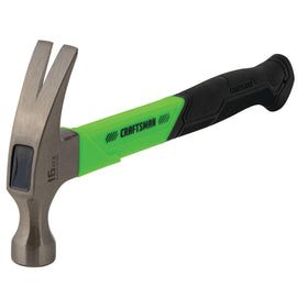 CRAFTSMAN fiberglass grip hammer offers improved control and comfort.