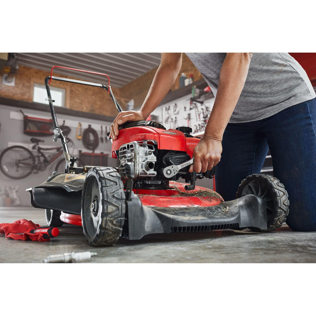 Craftsman full lifetime warranty banner on the ratchet product image.