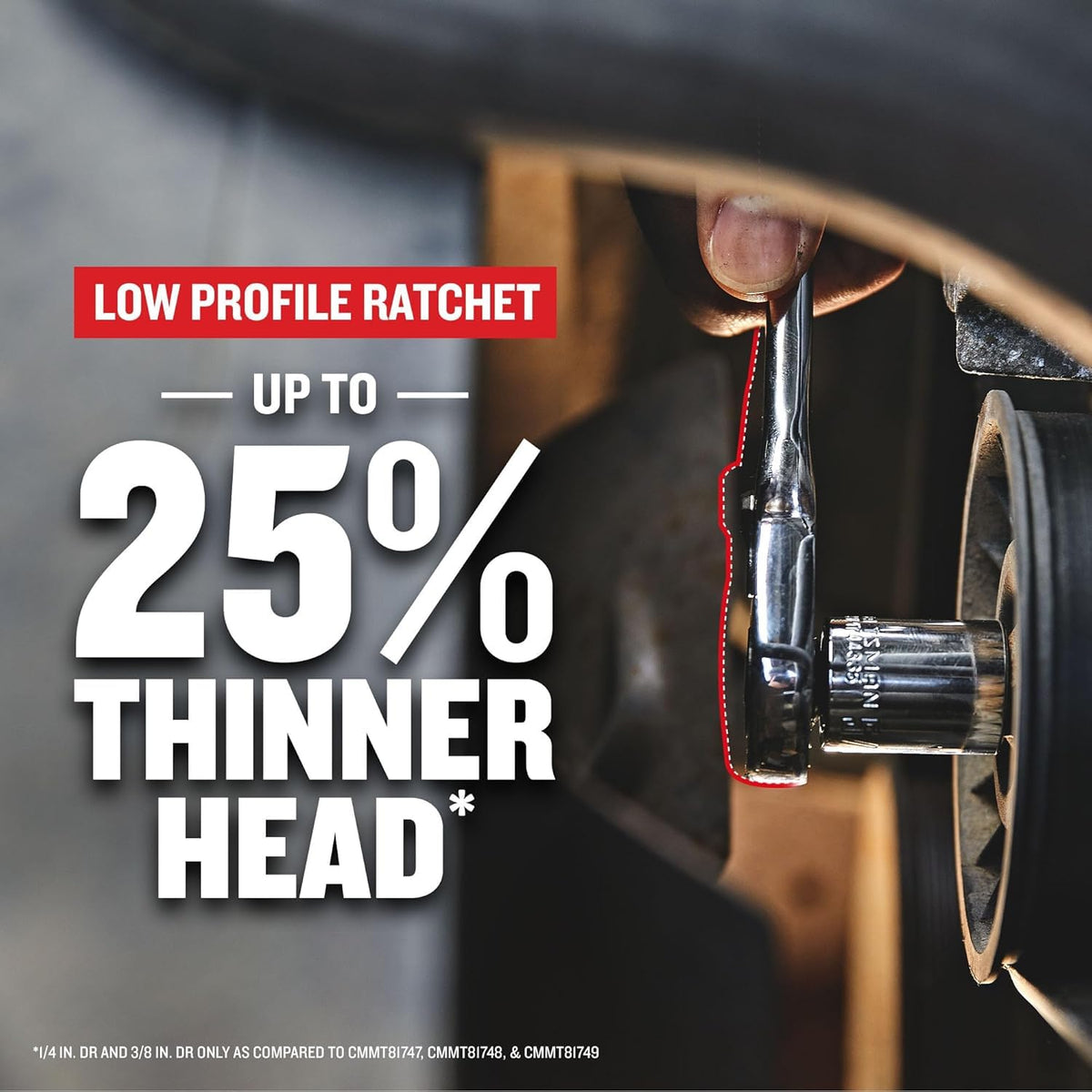 CRAFTSMAN tools with a chrome finish for lasting performance and corrosion resistance.