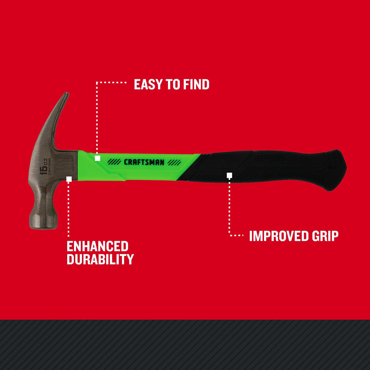 CRAFTSMAN general-purpose hammer on a jobsite ready for framing and installs.