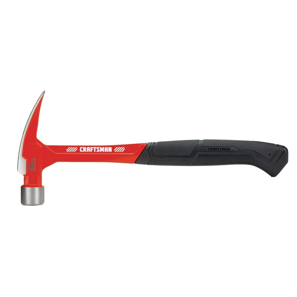CRAFTSMAN 20oz steel hammer side view; durable daily-use tool.