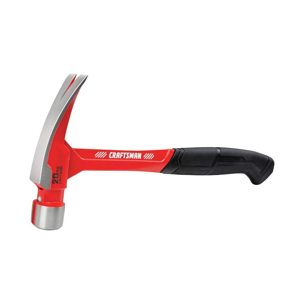 CRAFTSMAN hammer ergonomic grip close-up; reduces vibration for comfort.