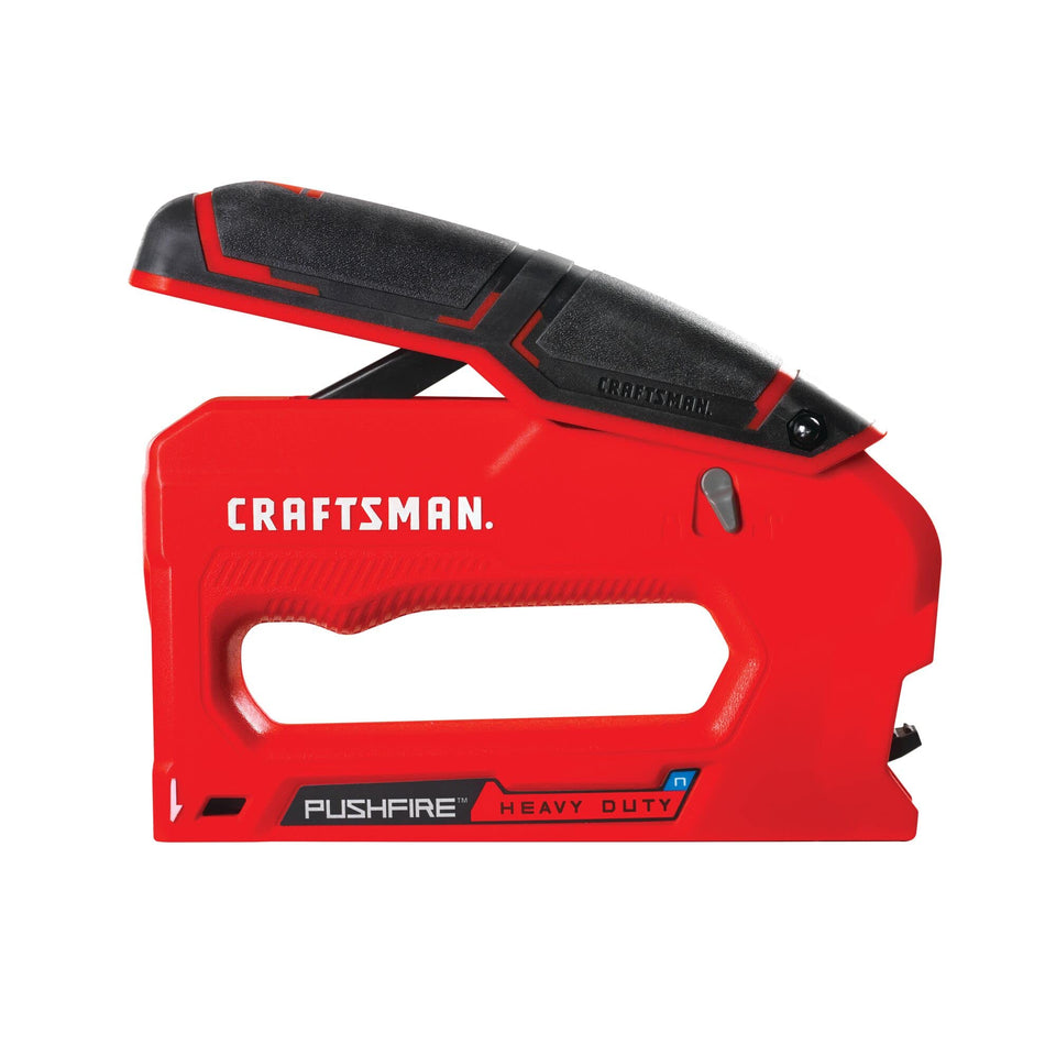 CRAFTSMAN heavy-duty reverse squeeze stapler front view shows rugged durability for heavy repairs.