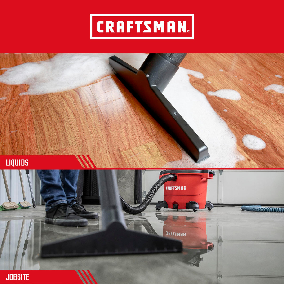 CRAFTSMAN industrial-grade construction stands up to heavy use in workshops.