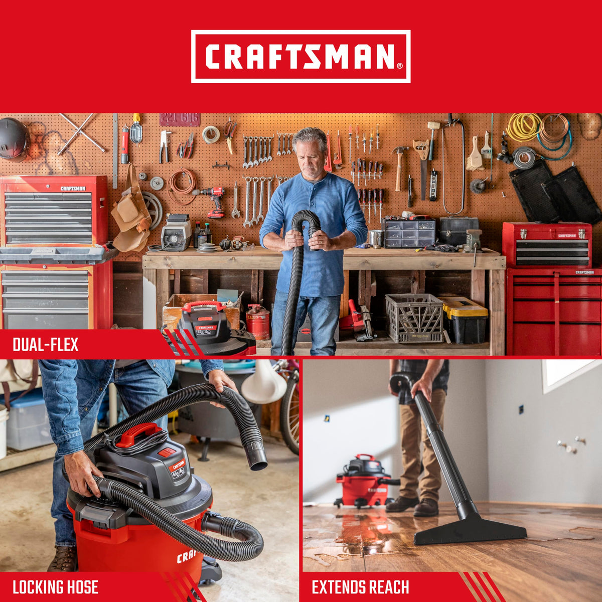 Craftsman industrial-grade construction built for heavy-duty use in workshops