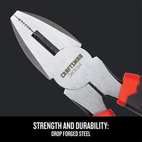 A view of the drop-forged steel body of CRAFTSMAN Linesman Pliers