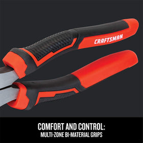 CRAFTSMAN Linesman Pliers showing bi-material grips for comfort and control