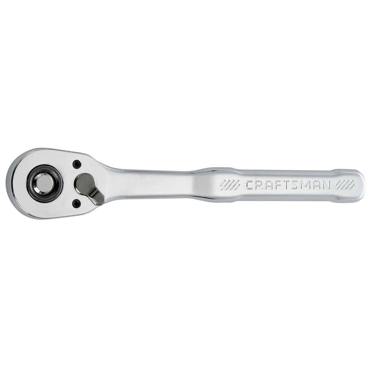 Craftsman low-profile 3/8-inch drive ratchet with 72-tooth for tight-space access.