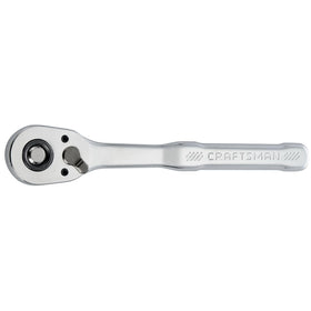 Craftsman low-profile 3/8-inch drive ratchet with 72-tooth for tight-space access.