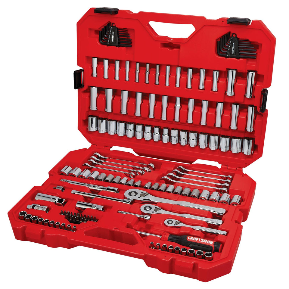 CRAFTSMAN 135-piece tool set in a durable blow-mold case for easy organization