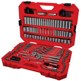 CRAFTSMAN 189-piece tool set in case for organized storage and quick access.