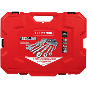 CRAFTSMAN low-profile 72-tooth ratchet enables access in tight spaces