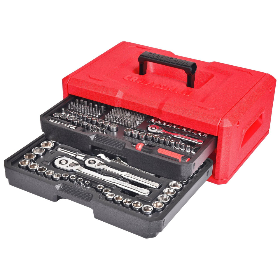 CRAFTSMAN mechanics tool set 256-piece in a box for quick access and durability.