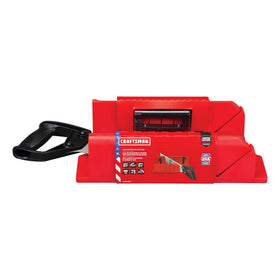 CRAFTSMAN mitre saw shows 45 and 90 degree cuts for versatile framing.