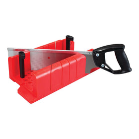 CRAFTSMAN mitre saw cam pins locking mechanism enables repeatable setups.
